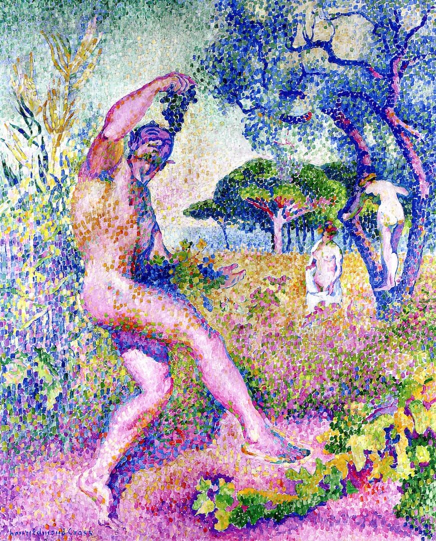 Henri-Edmond Cross’ neo-impressionist painting, Faune, 1905–1906.